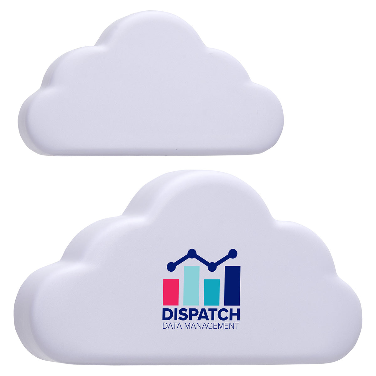 Custom logo Flat Cloud Stress Reliever