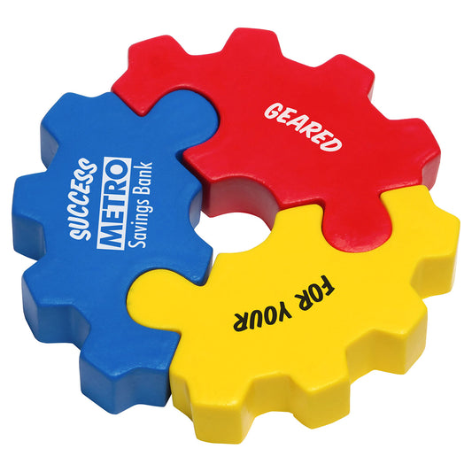 Custom logo 3 Piece Gear Puzzle Set Stress Reliever