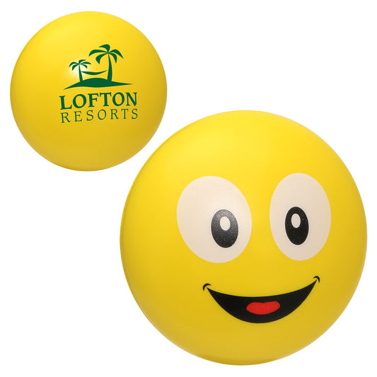 Custom logo Smiley Emoji Stress Reliever