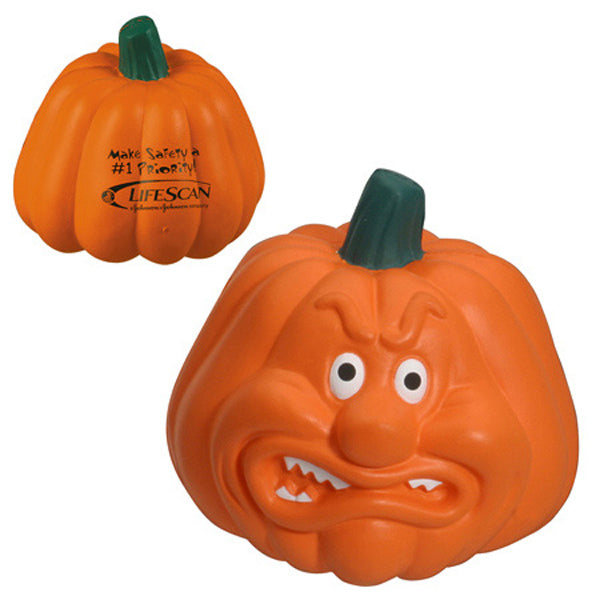 Custom logo Pumpkin Stress Reliever Angry