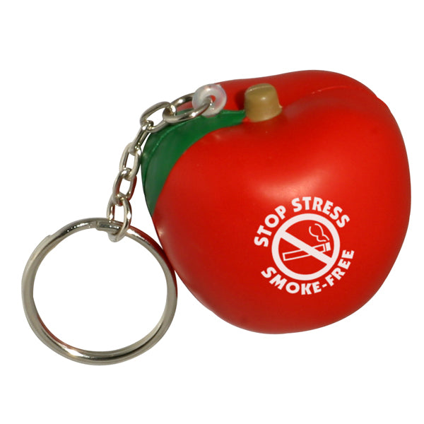 Custom logo Apple Stress Reliever Key Chain