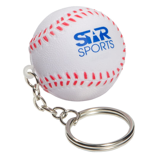 Custom logo Baseball Stress Reliever Key Chain