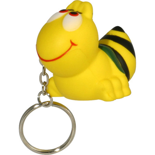 Custom logo Bee Stress Reliever Key Chain