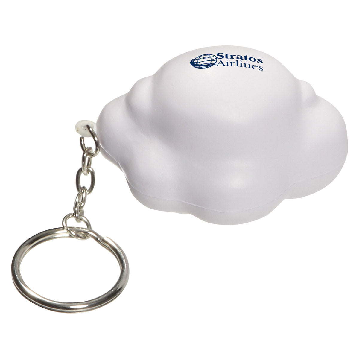 Custom logo Cloud Stress Reliever Key Chain