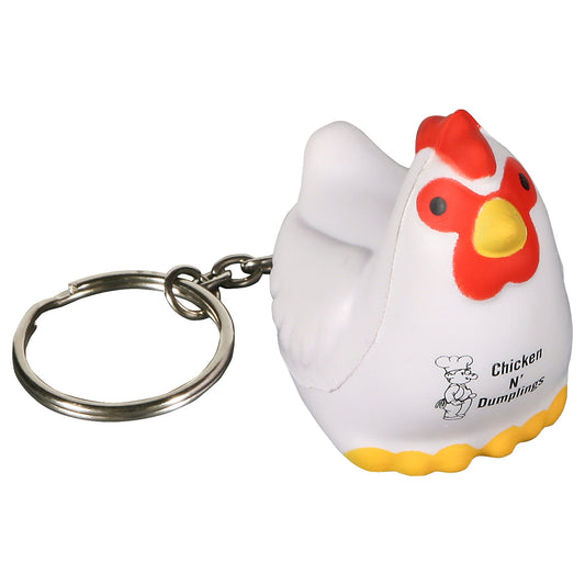 Custom logo Chicken Stress Reliever Key Chain