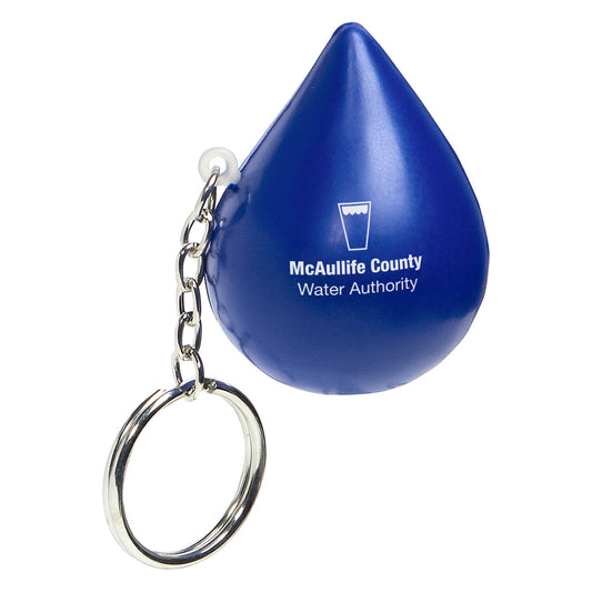 Custom logo Droplet Stress Reliever Key Chain