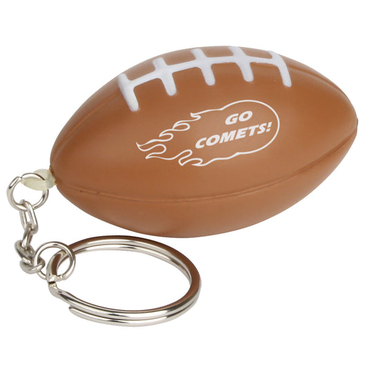 Custom logo Football Stress Reliever Key Chain