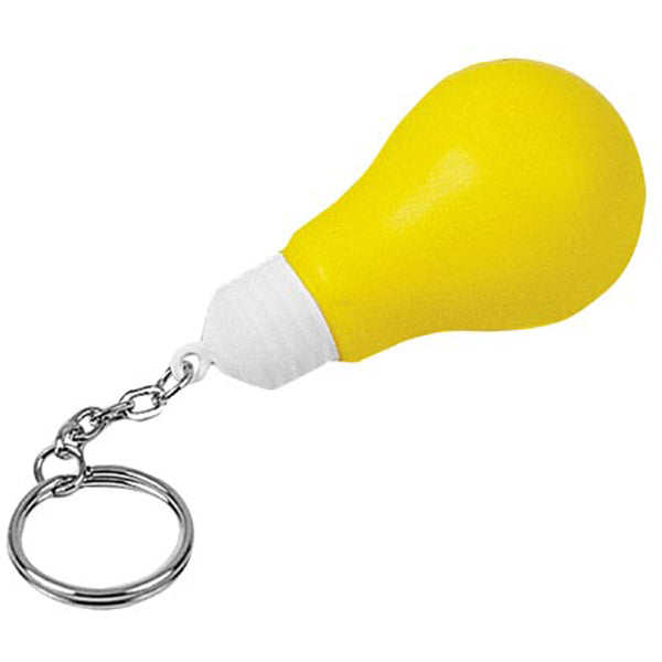 Custom logo Lightbulb Stress Reliever Key Chain