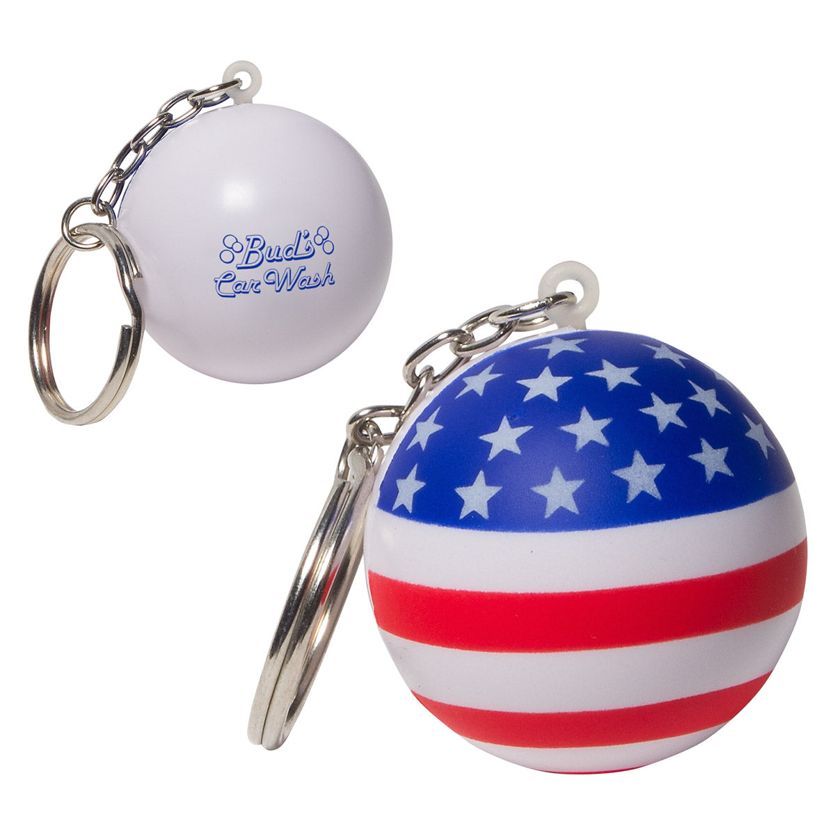Custom logo Patriotic Stress Ball Key Chain