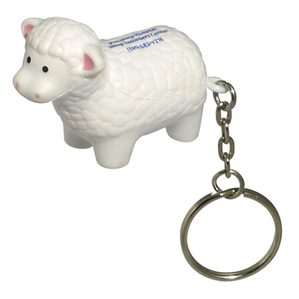 Custom logo Sheep Stress Reliever Key Chain