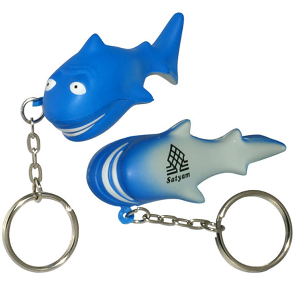Custom logo Shark Stress Reliever Key Chain