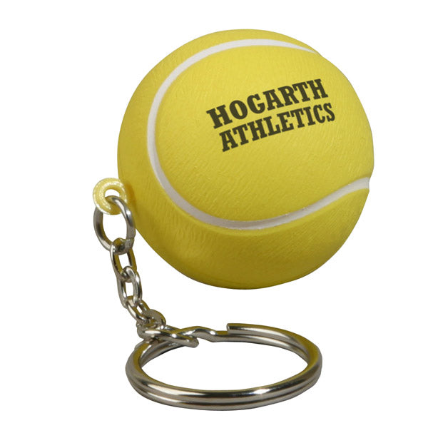 Custom logo Tennis Ball Stress Reliever Key Chain