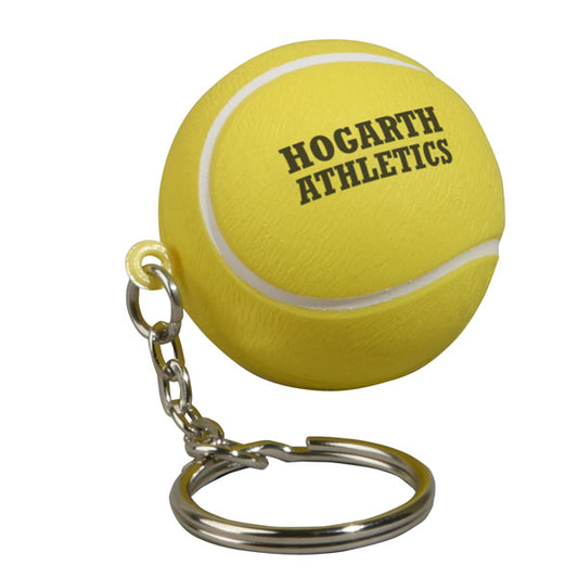 Custom logo Tennis Ball Stress Reliever Key Chain