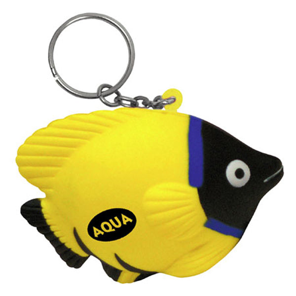 Custom logo Tropical Fish Stress Reliever Key Chain