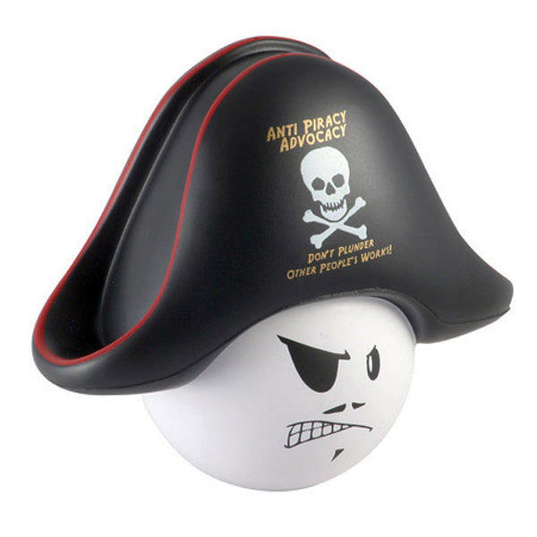 Custom logo Pirate Mad Cap Stress Reliever