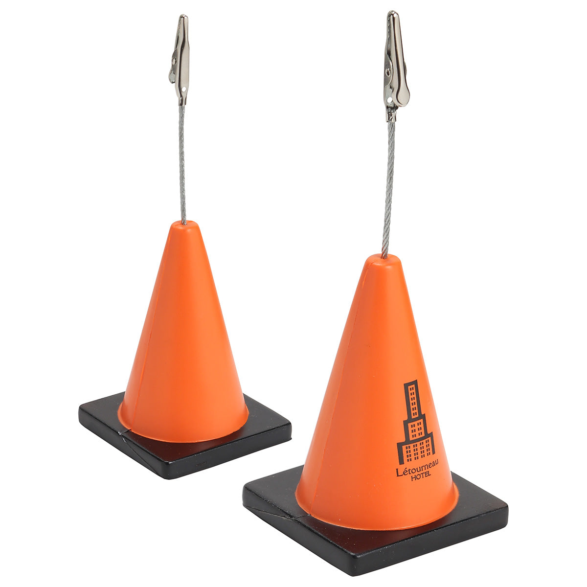 Custom logo Construction Cone Stress Reliever Memo Holder