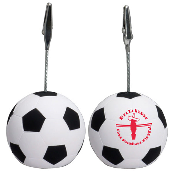 Custom logo Soccer Stress Reliever Memo Holder