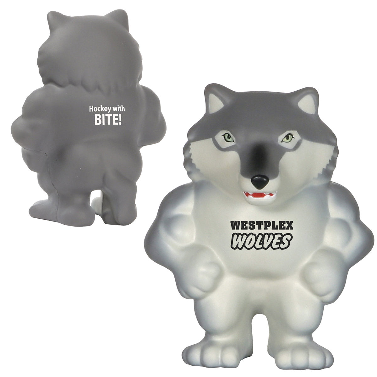 Custom logo Wolf Mascot Stress Reliever