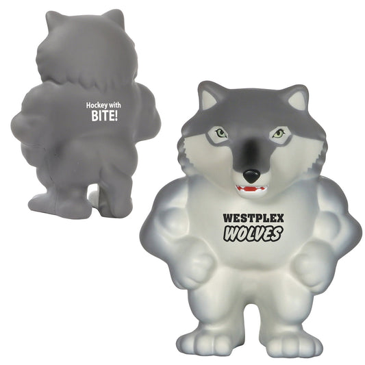 Custom logo Wolf Mascot Stress Reliever