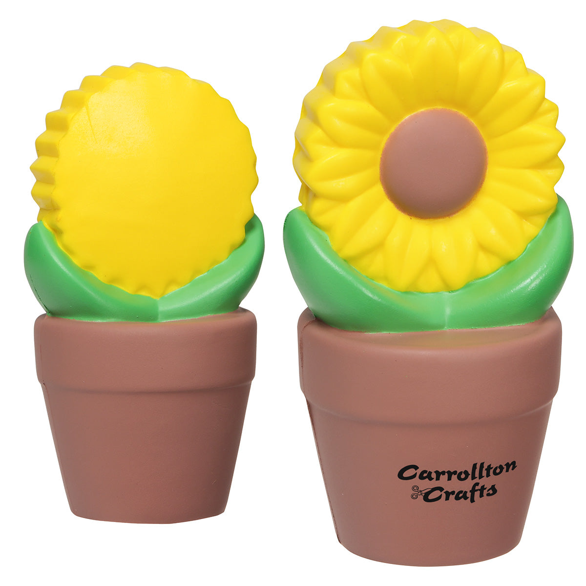 Custom logo Sunflower In Pot Stress Reliever