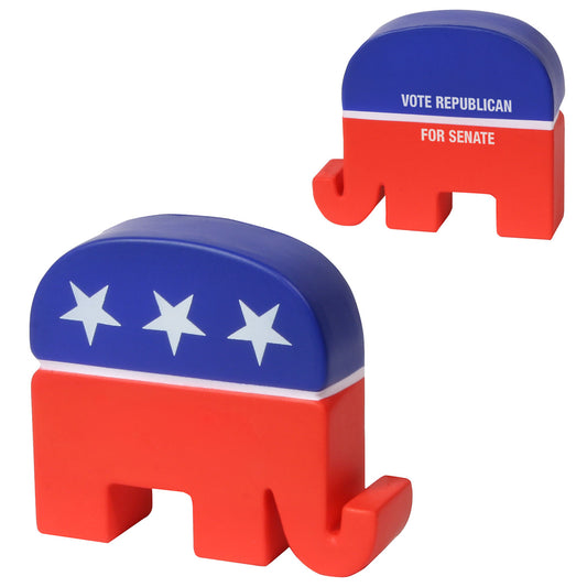 Custom logo Republican Elephant Stress Reliever