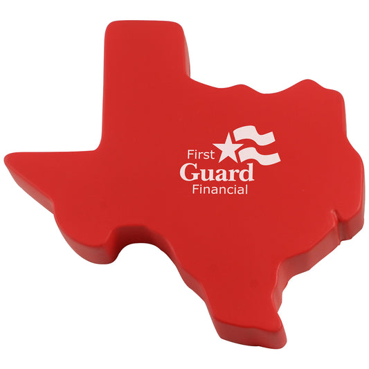 Custom logo Texas Shape Stress Reliever