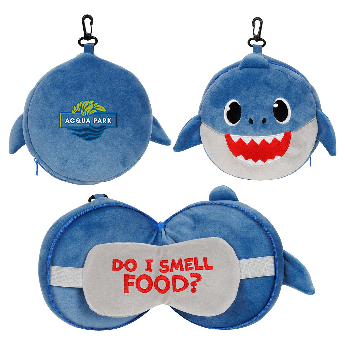 Custom logo Comfort Pals™ Shark 2-in-1 Pillow Sleep Mask