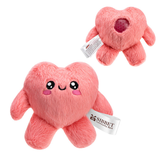 Custom logo Stress Busters™ Fluffy Heart