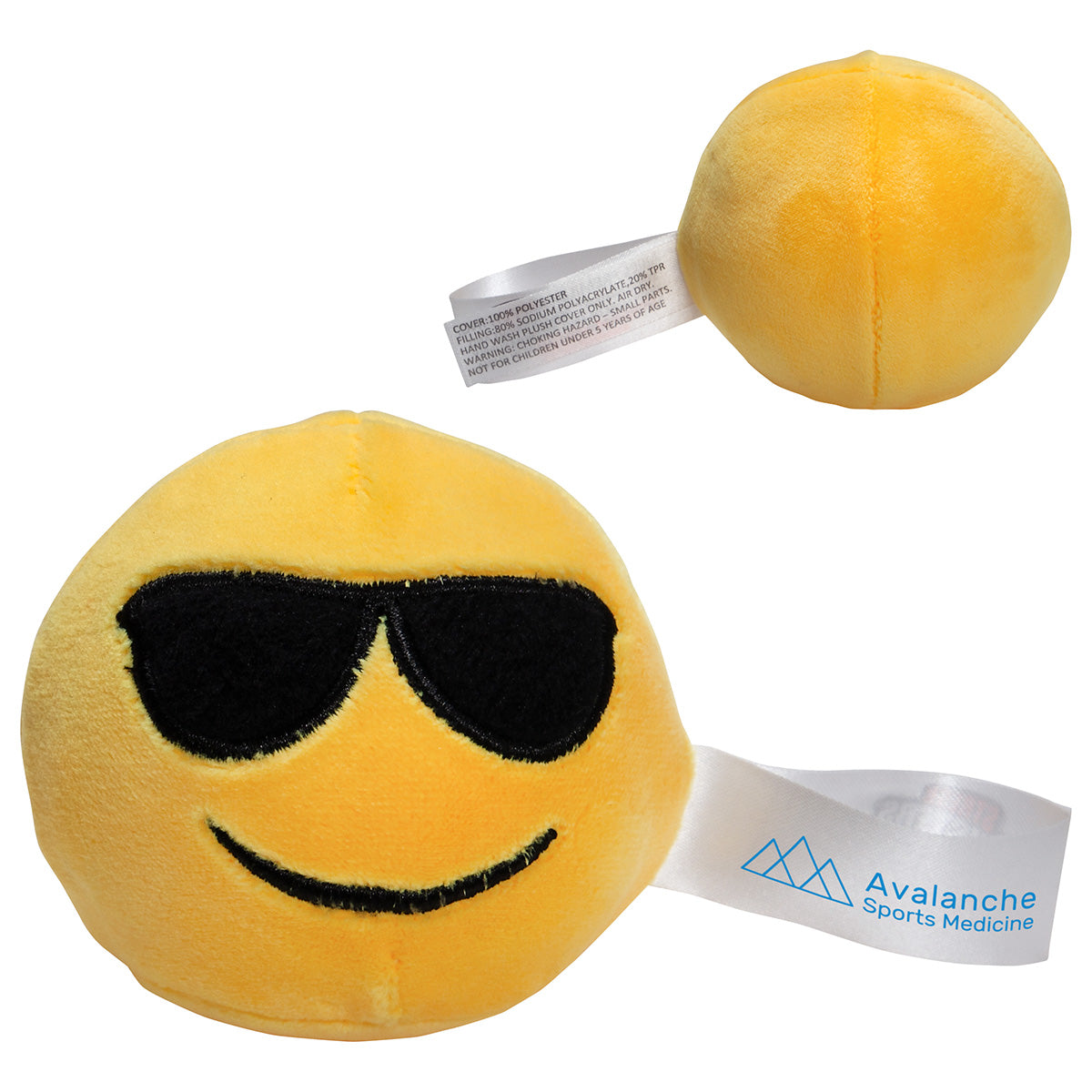 Custom logo Stress Busters™ Emoji Sunglasses