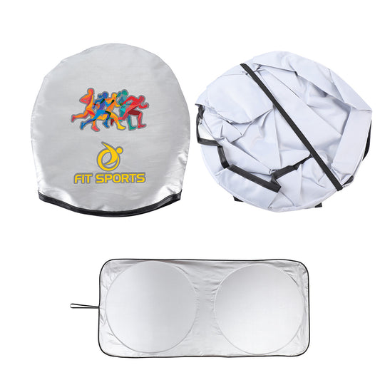 Custom logo Guardian Collapsible Auto Sun Shade