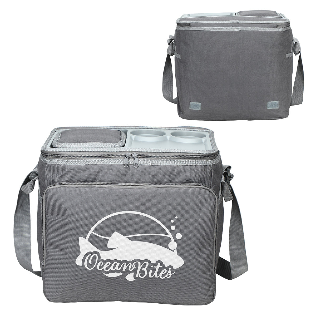 Custom logo Bivouac 35-Can Collapsible Cooler with Easy-Access Hardshell Top