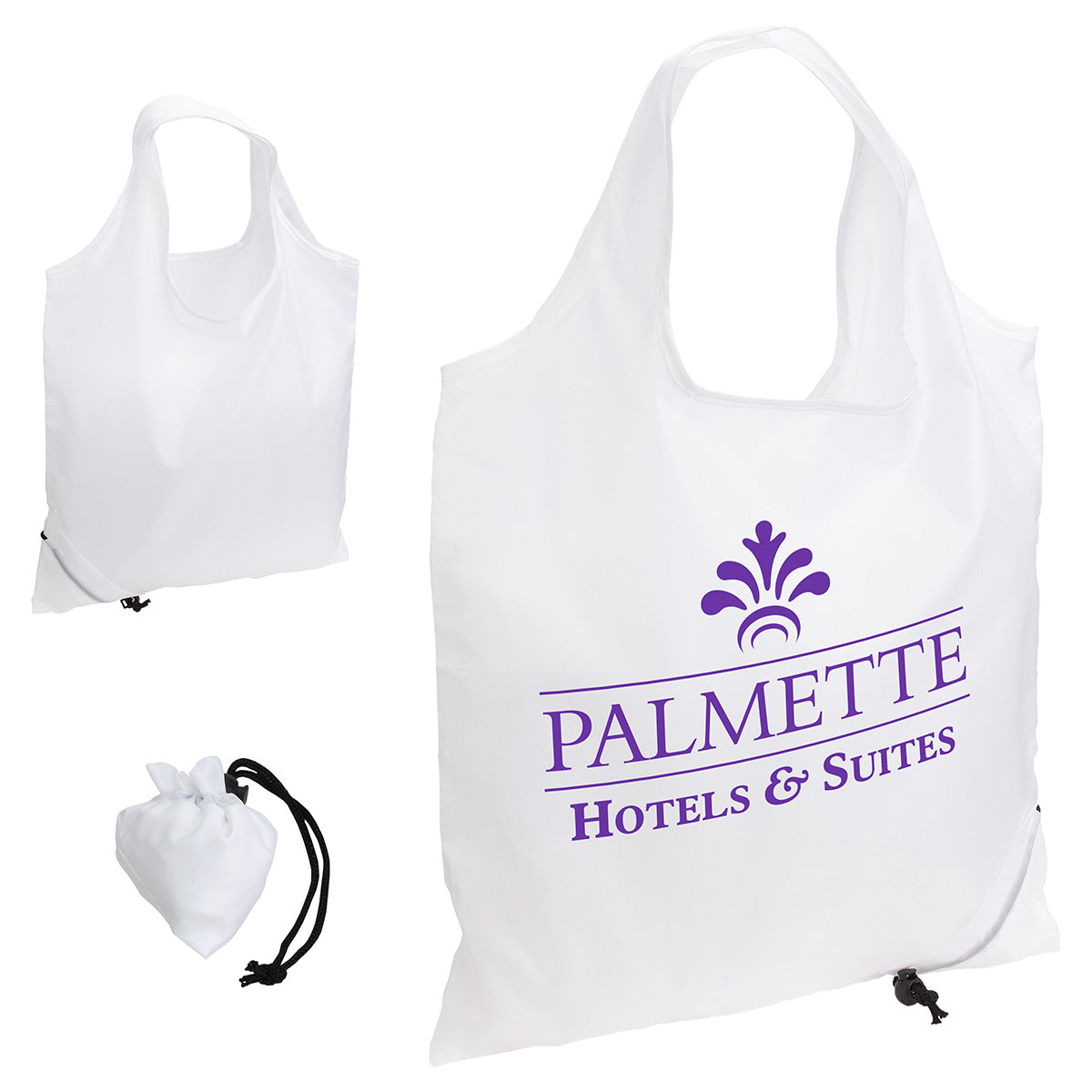 Custom logo Bazaar RPET Folding Reusable Tote Bag