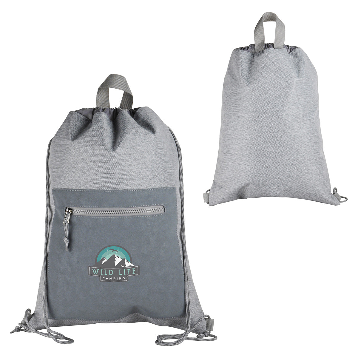 Custom logo Dove Drawstring Backpack