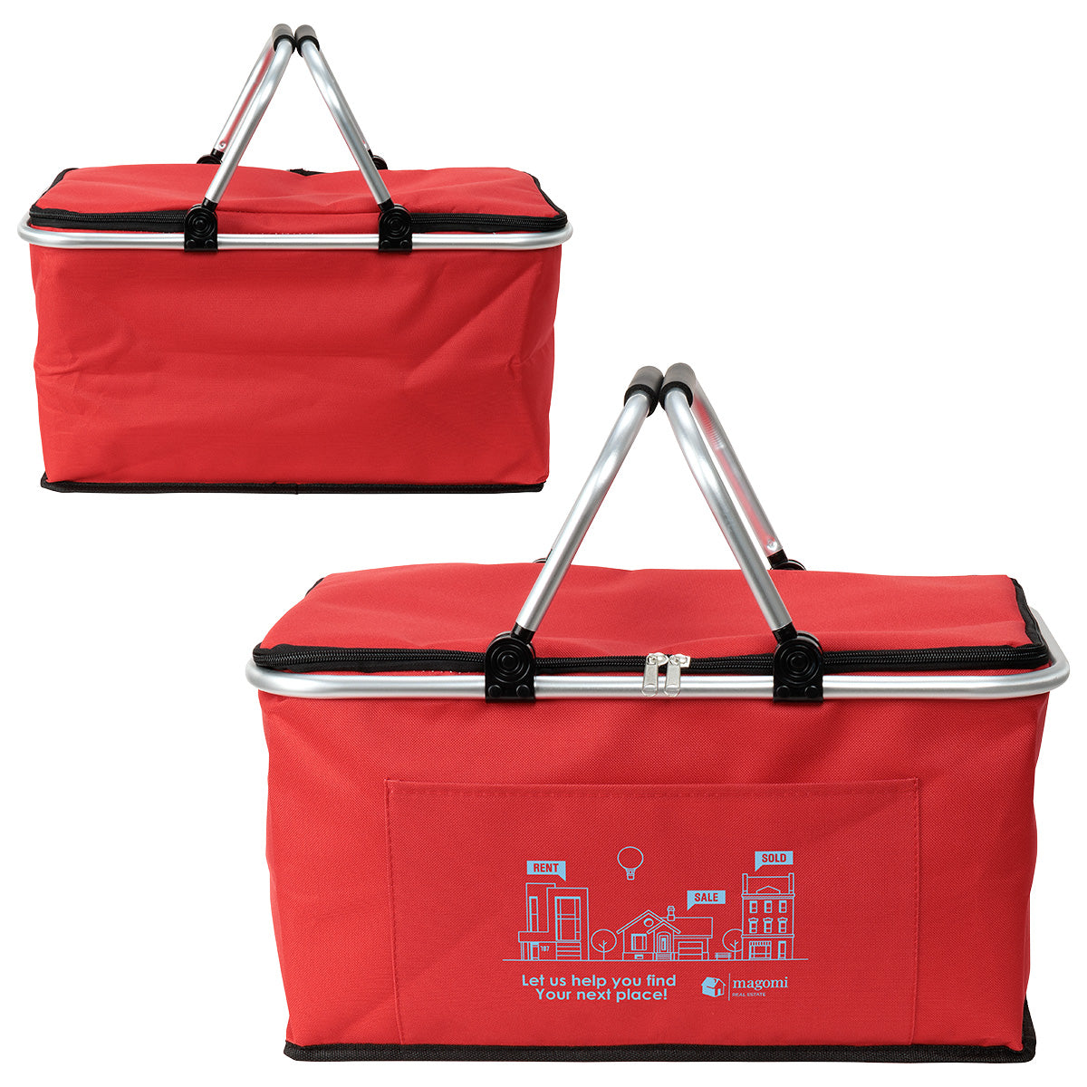 Custom logo Jamboree Insulated Hard Frame Picnic Basket