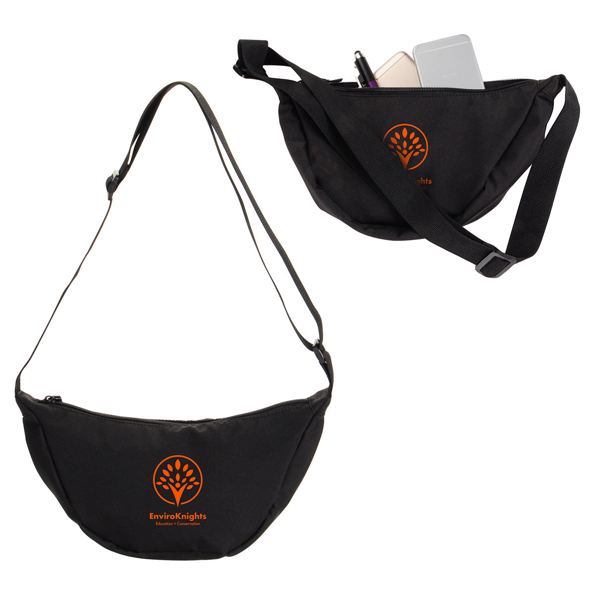 Custom logo Lune Microfiber Waist Bag