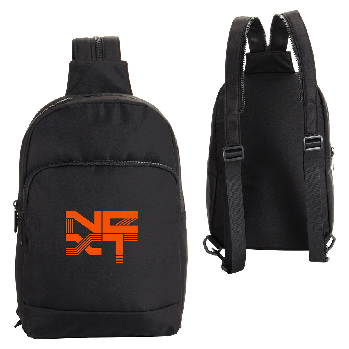 Custom logo Nexus Split-Strap Microfiber Sling Backpack