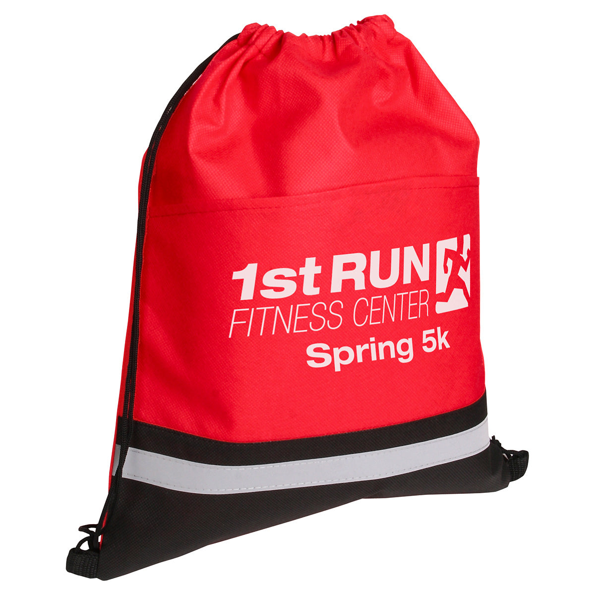 Custom logo Safety Non-Woven Drawstring Bag