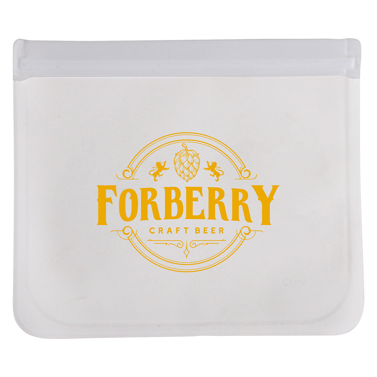 Custom logo Sunflower PEVA Zip Closure Utility Bag