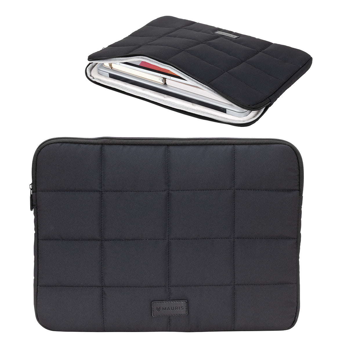 Custom logo Vallum Quilted Sleeve For 15" Laptops
