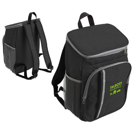 Custom logo Woodland Polycanvas Cooler Backpack