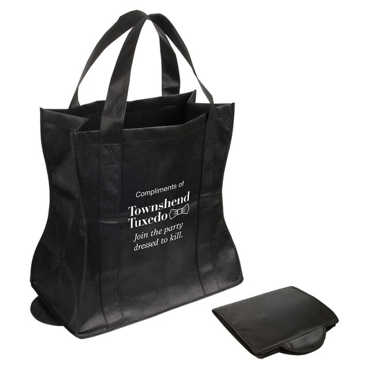 Custom logo Wave Rider Non-Woven Folding Tote