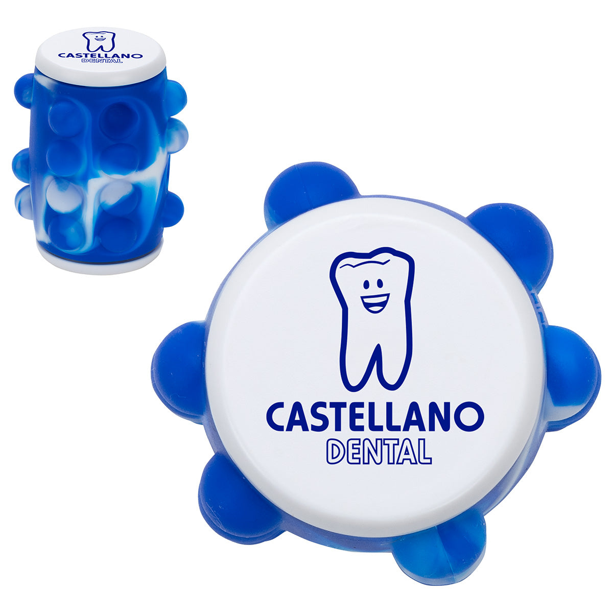 Custom logo Push Pop Spinning Top