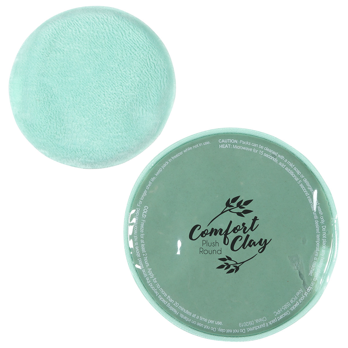 Custom logo ComfortClay® Plush Round Pack