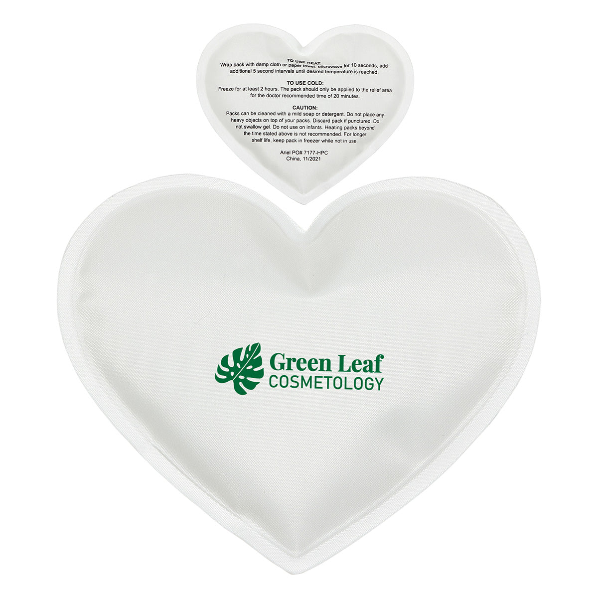 Custom logo Heart Nylon-Covered Hot/Cold Pack