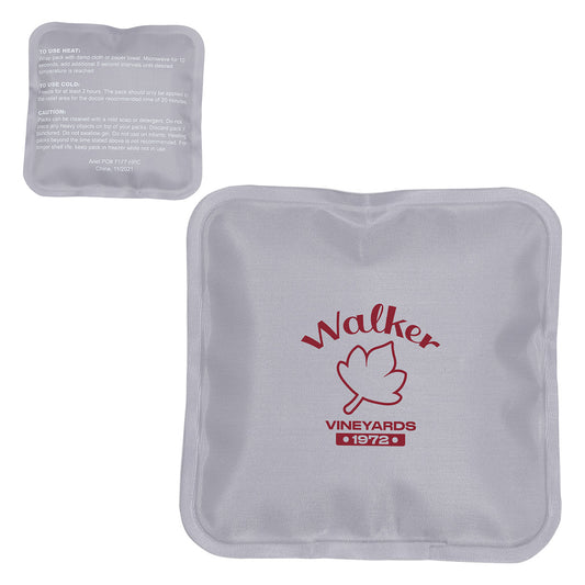 Custom logo Square Nylon-Covered Hot/Cold Pack