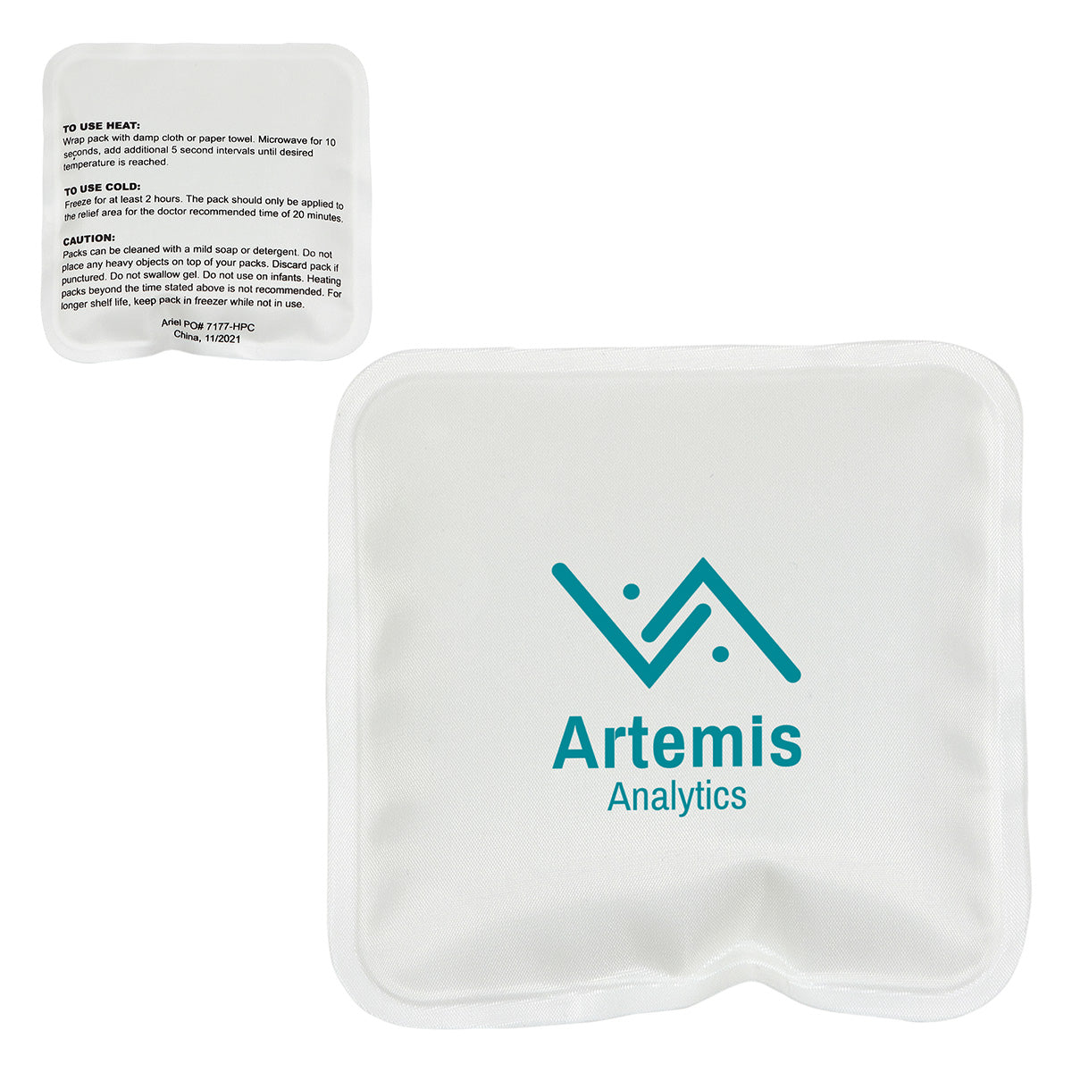 Custom logo Square Nylon-Covered Hot/Cold Pack