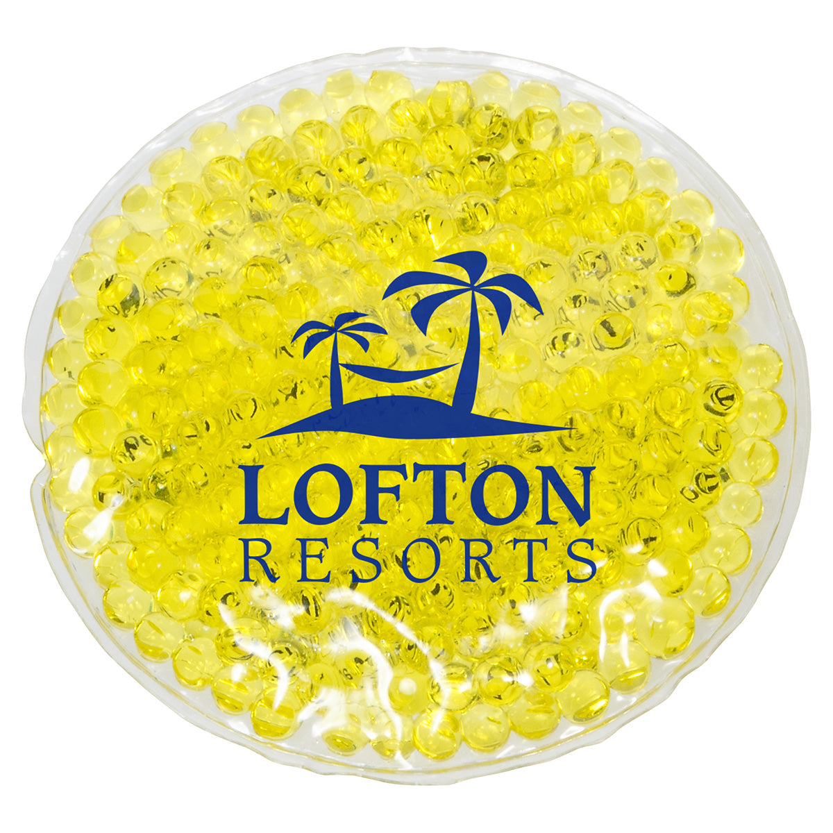 Custom logo Round Aqua Pearls™ Hot/Cold Pack