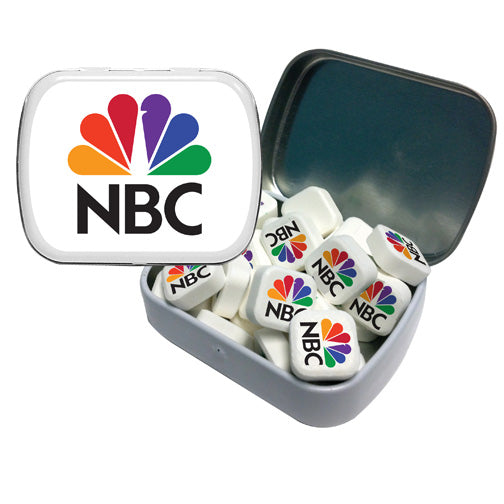 Custom logo Small Tin with Printed Mints