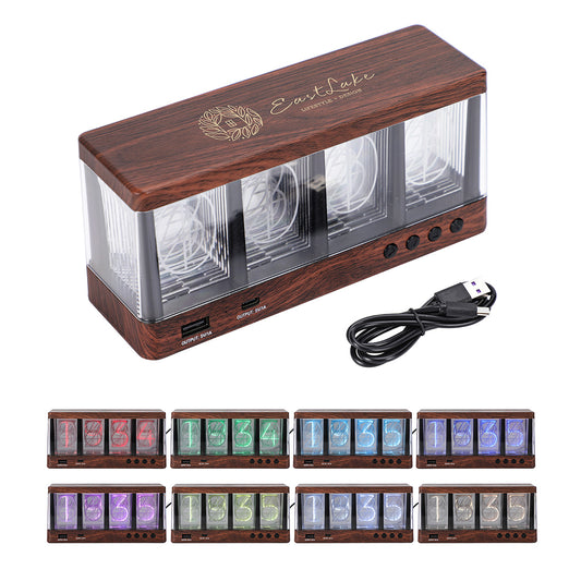 Custom logo Vintage Clock with Analog-Like Display