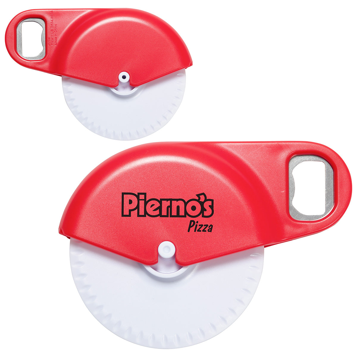 Custom logo Napoli Pizza Cutter with Bottle Opener